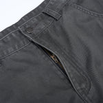 Vintage Workwear Wide-Leg Cargo Pants Multi Pocket Washed