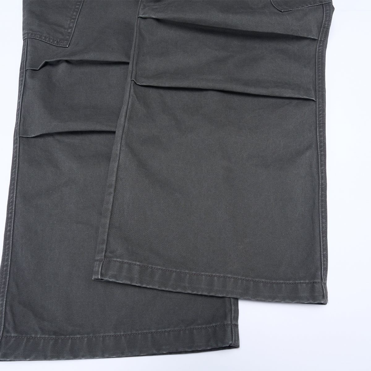 Vintage Workwear Wide-Leg Cargo Pants Multi Pocket Washed