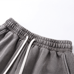 Pantalones cortos vintage holgados con parches