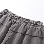 Pantalones cortos vintage holgados con parches