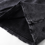 Pantalones cortos desgastados con lavado a la piedra