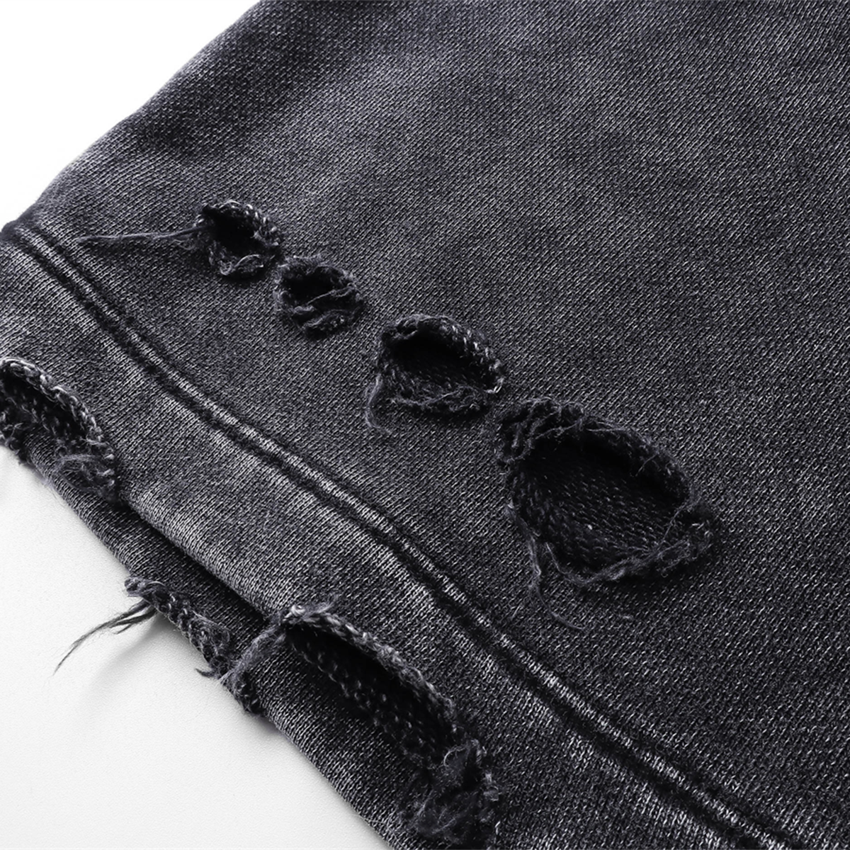 Pantalones cortos desgastados con lavado a la piedra