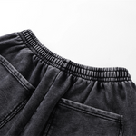 Pantalones cortos desgastados con lavado a la piedra