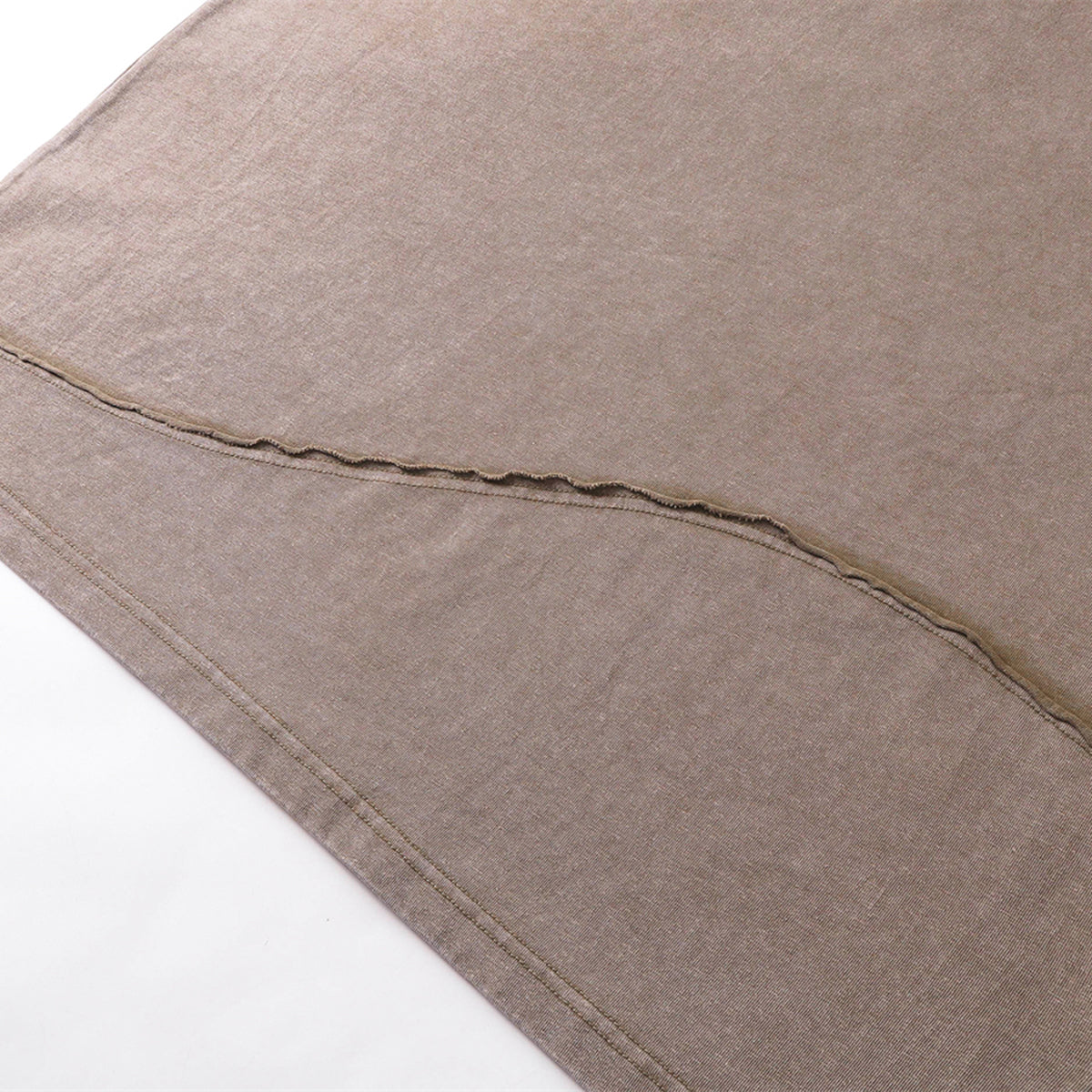 Washed Raw Edge Patchwork T Shirt 8oz