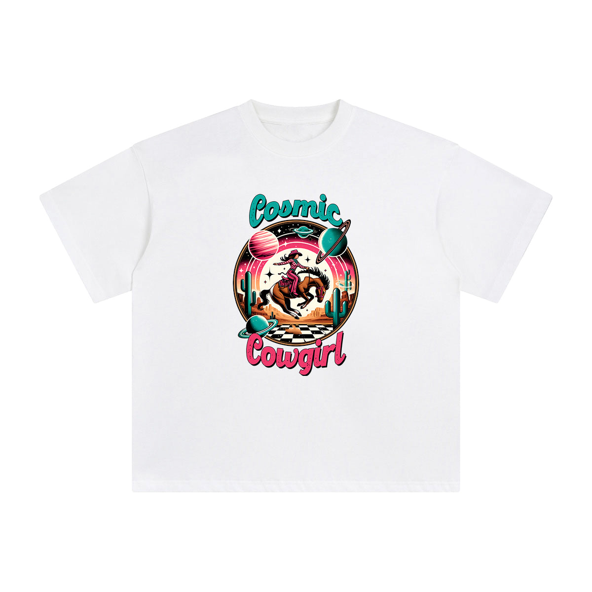 Comic Cowgirl Graphic Tee-INNBLAC Fashion Apparel