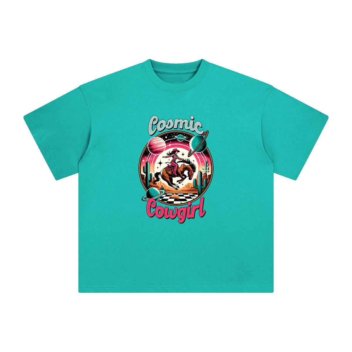 Comic Cowgirl Graphic Tee-INNBLAC Fashion Apparel