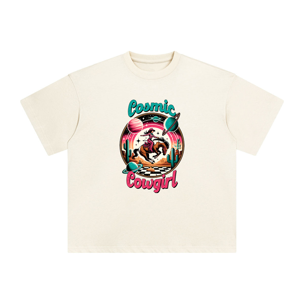 Comic Cowgirl Graphic Tee-INNBLAC Fashion Apparel