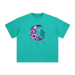 Flower & Crystal Decoration Graphic Tee-INNBLAC Fashion Apparel