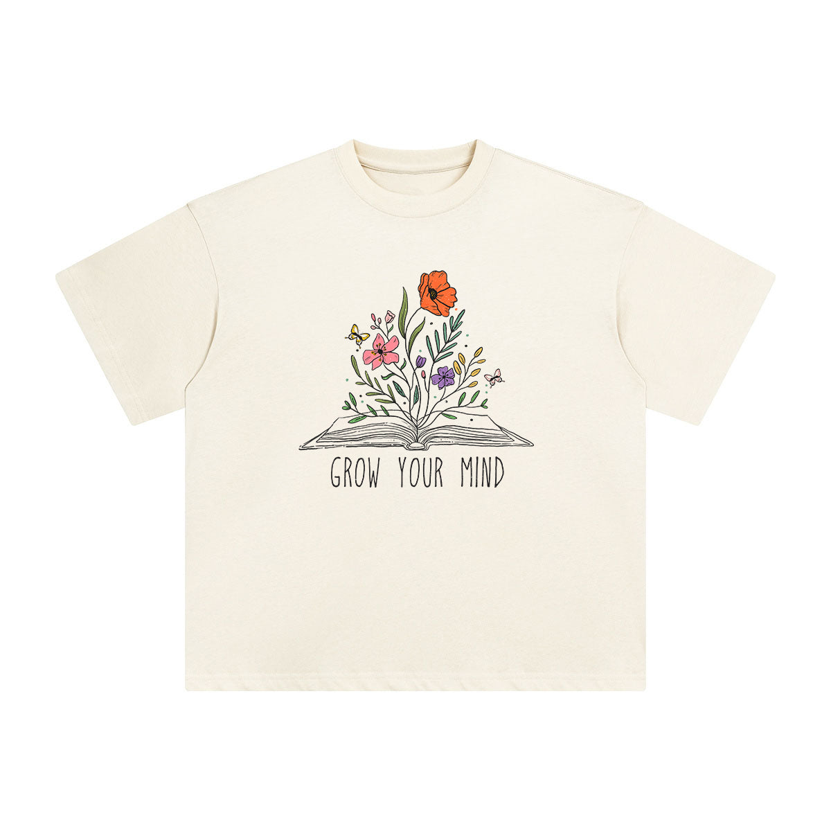 GROW YOUR MIND Graphic Tee-INNBLAC Fashion Apparel