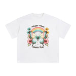 Happy Mind Happy Life Graphic Tee-INNBLAC Fashion Apparel