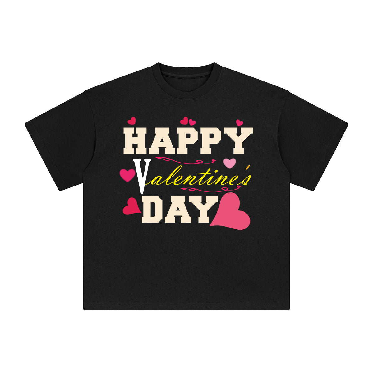 Happy Valentine's Day Aesthetic Graphic Tee-INNBLAC Fashion Apparel