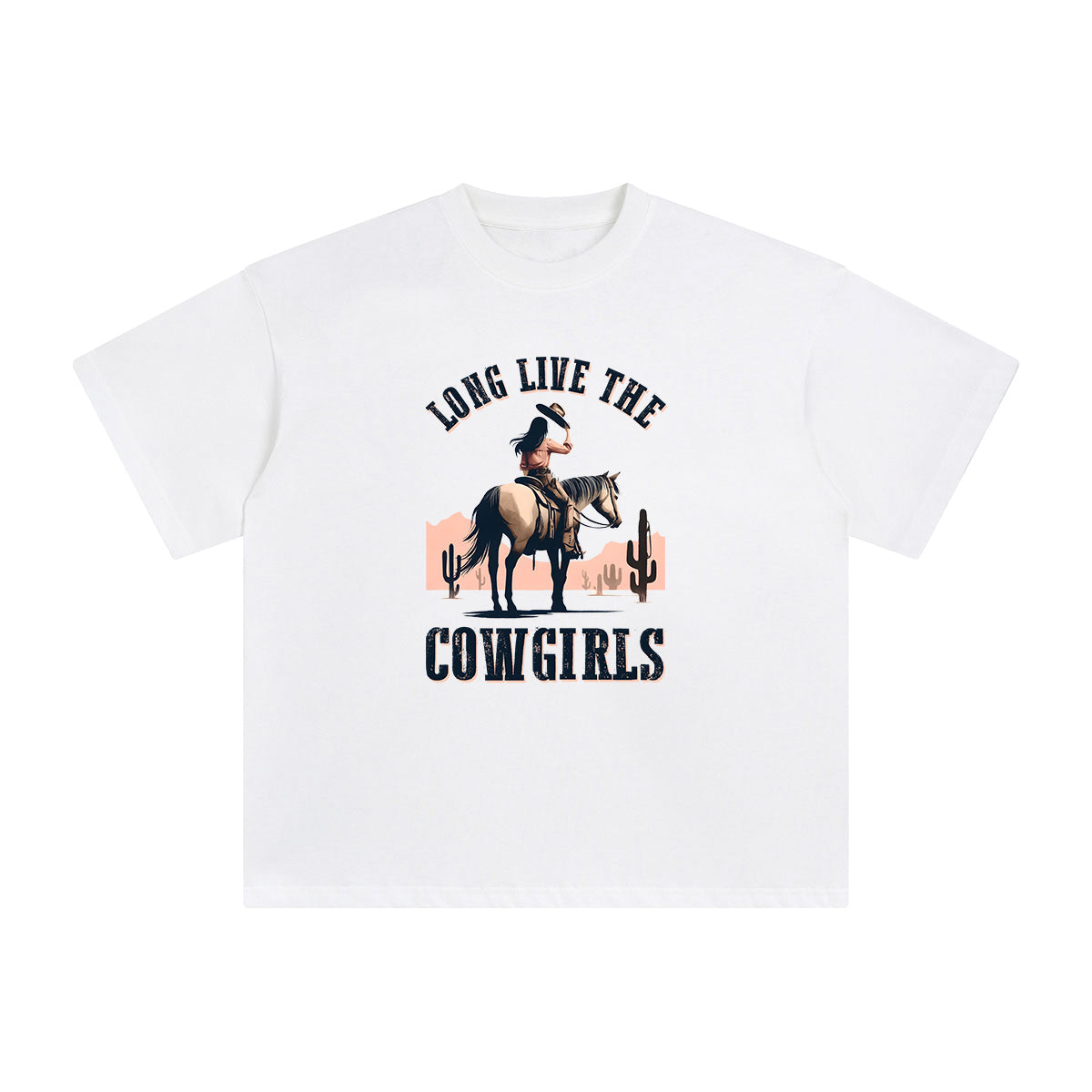 LONG LIVE THE COWGIRLS Graphic Tee-INNBLAC Fashion Apparel