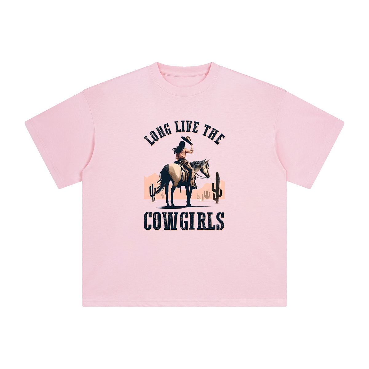 LONG LIVE THE COWGIRLS Graphic Tee-INNBLAC Fashion Apparel