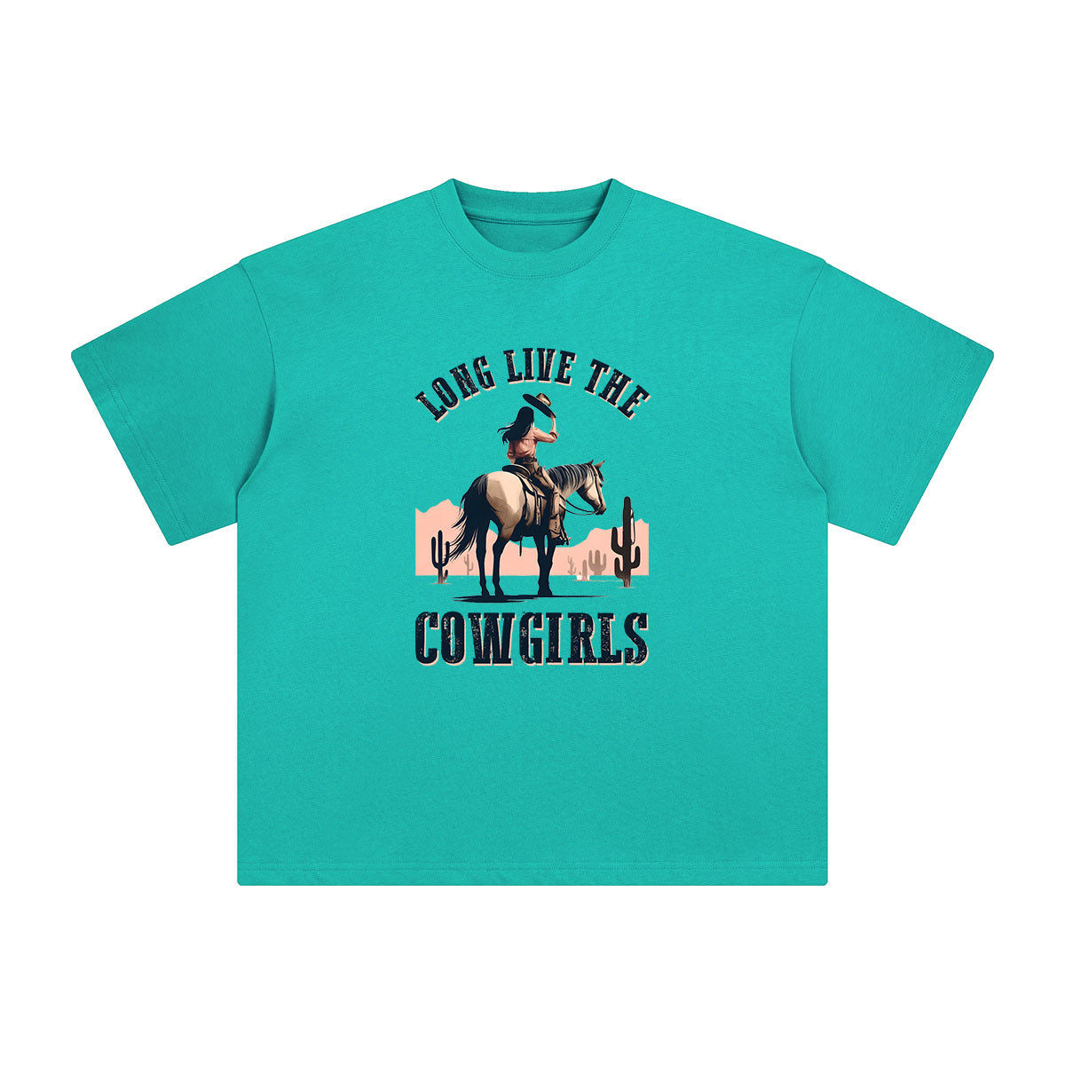 LONG LIVE THE COWGIRLS Graphic Tee-INNBLAC Fashion Apparel