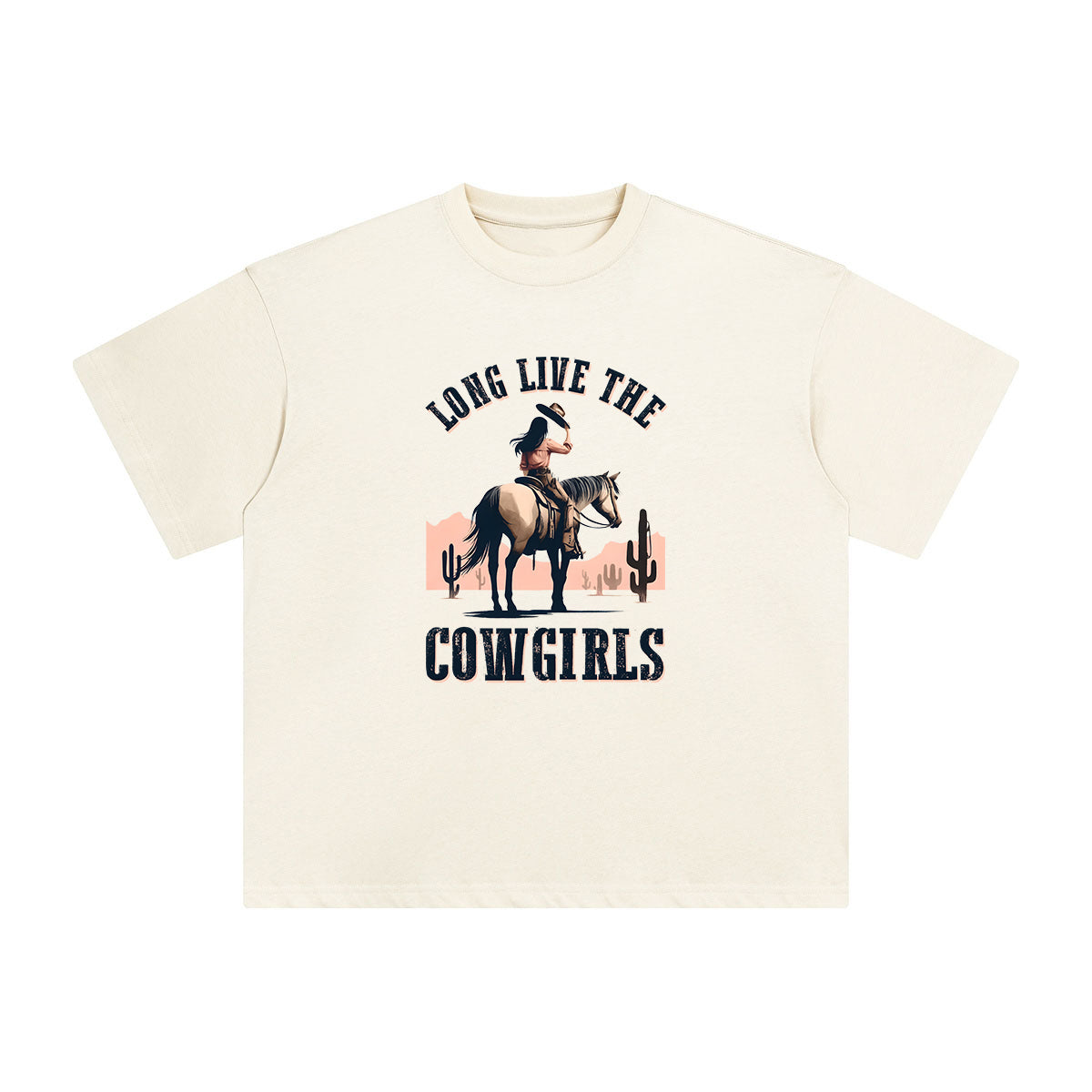 LONG LIVE THE COWGIRLS Graphic Tee-INNBLAC Fashion Apparel