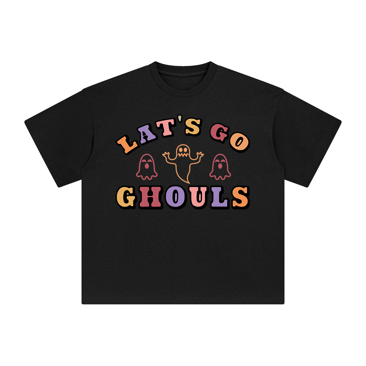 Lat's Go Ghouls Aesthetic Graphic Tee-INNBLAC Fashion Apparel