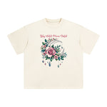 Magic Moon & Flowers Graphic Tee-INNBLAC Fashion Apparel