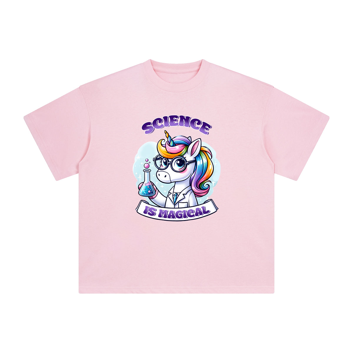Magic Scientist Unicorn Graphic Tee-INNBLAC Fashion Apparel