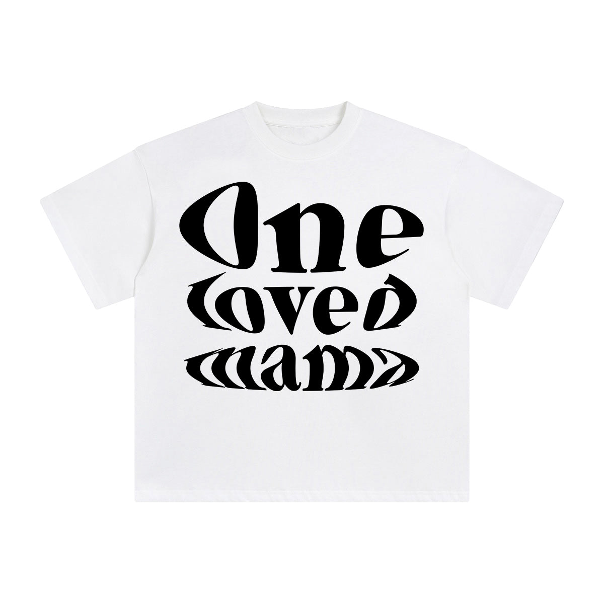 One Loved Mama Aesthetic Graphic Tee-INNBLAC Fashion Apparel