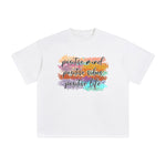 Positive Slogan Graphic Tee-INNBLAC Fashion Apparel