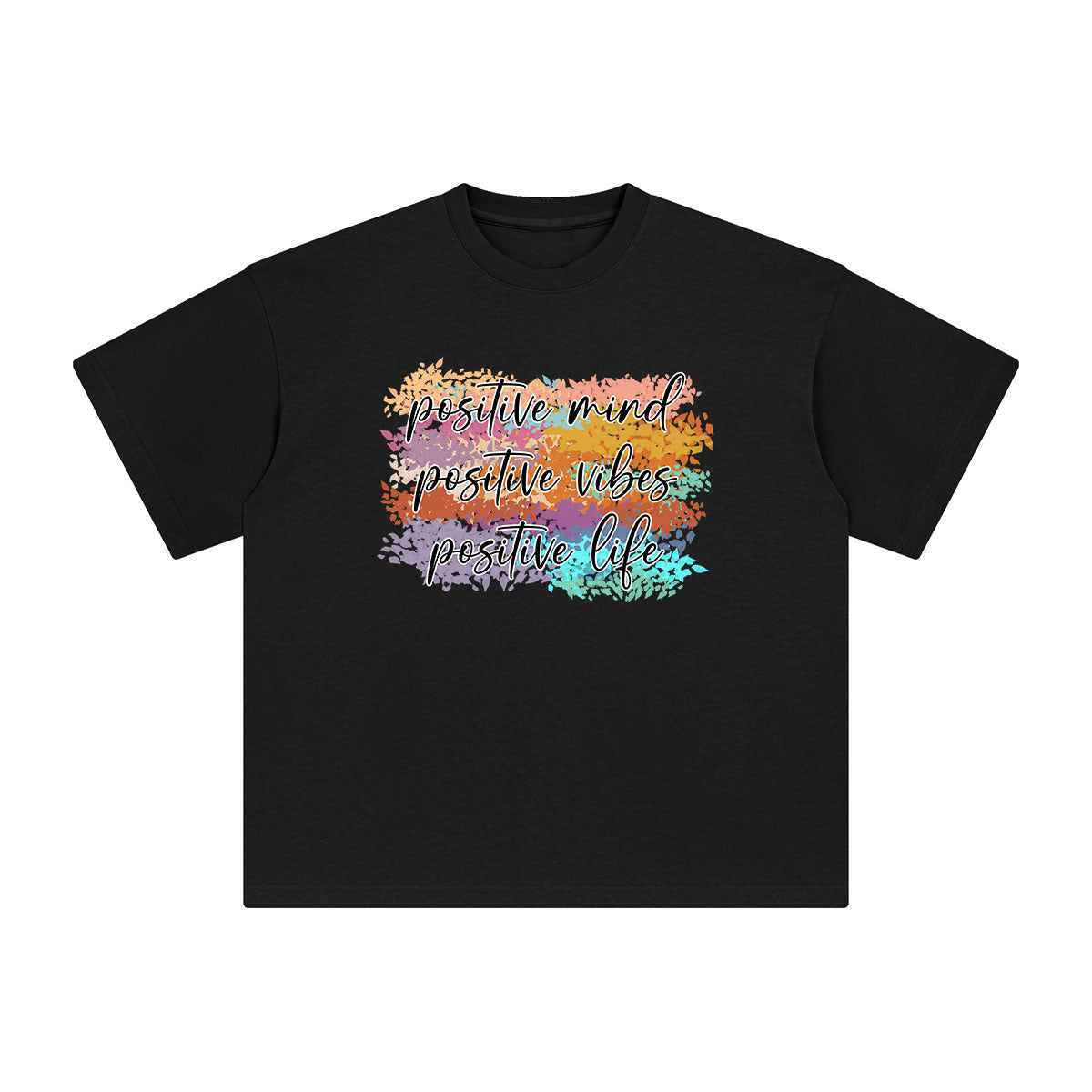 Positive Slogan Graphic Tee-INNBLAC Fashion Apparel