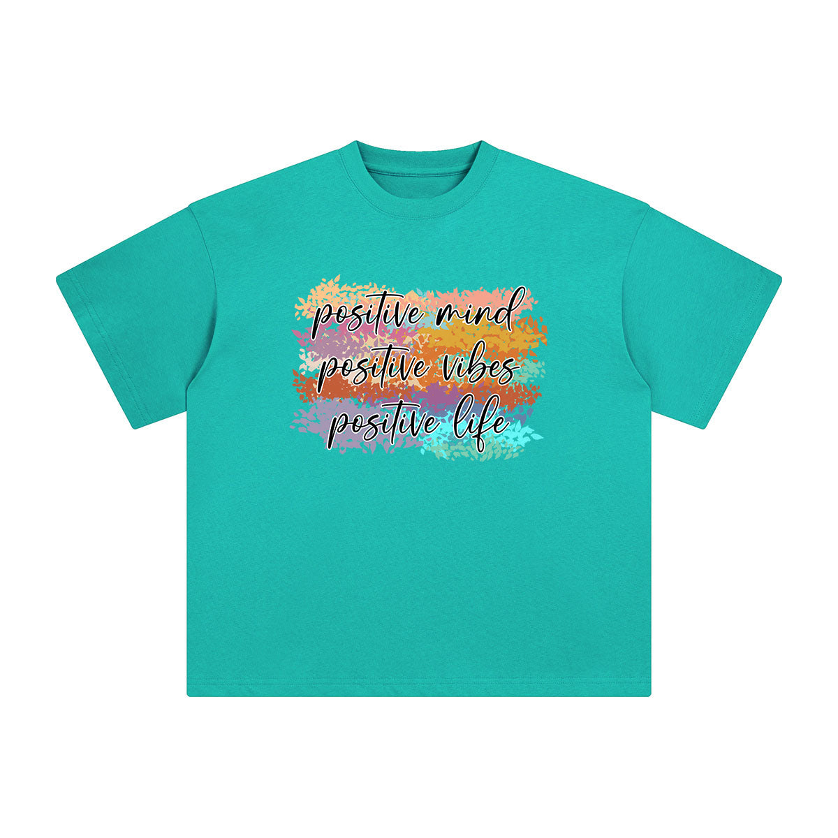 Positive Slogan Graphic Tee-INNBLAC Fashion Apparel
