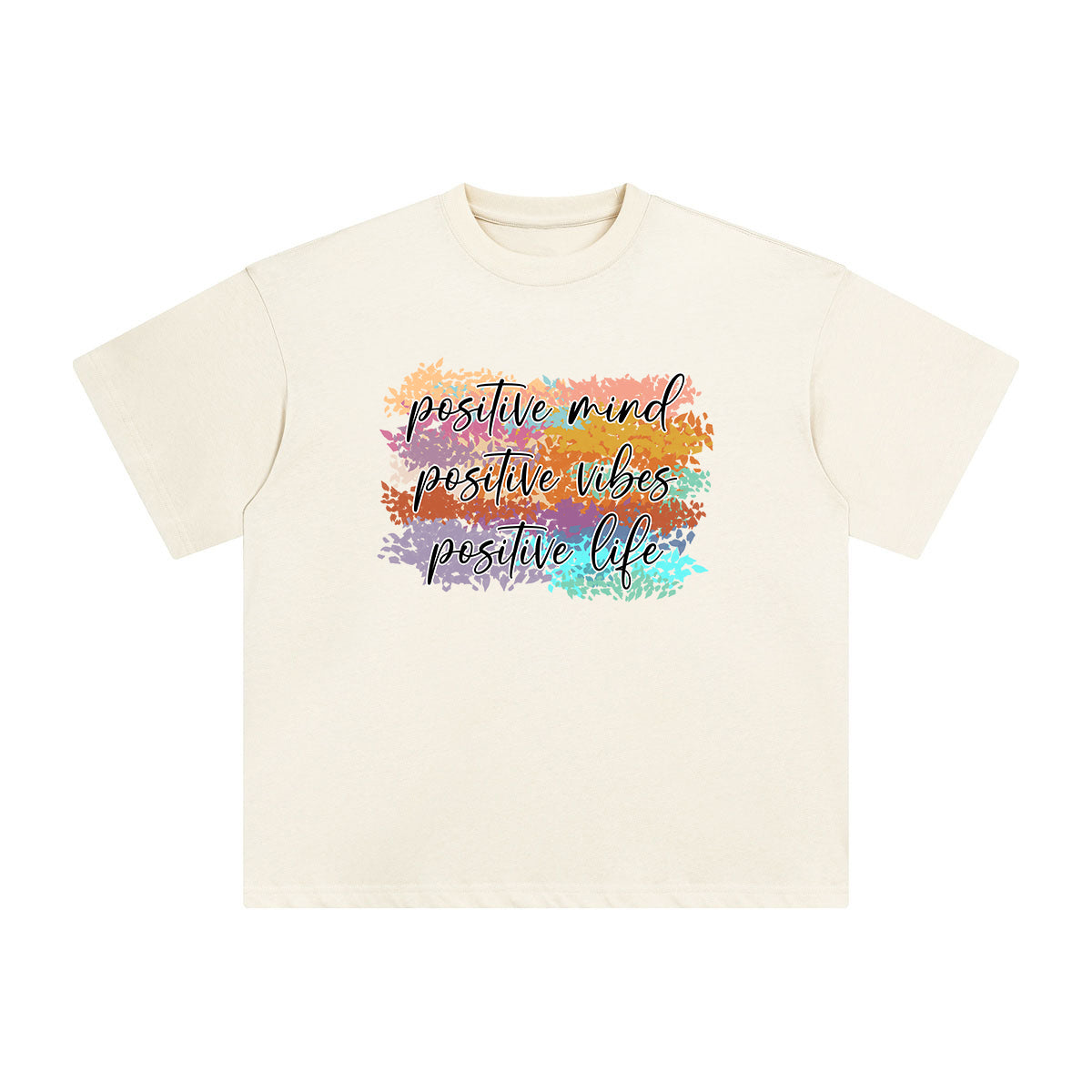 Positive Slogan Graphic Tee-INNBLAC Fashion Apparel
