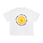 Positive Slogan & Lemon Graphic Tee-INNBLAC Fashion Apparel