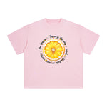 Positive Slogan & Lemon Graphic Tee-INNBLAC Fashion Apparel