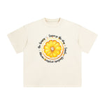 Positive Slogan & Lemon Graphic Tee-INNBLAC Fashion Apparel
