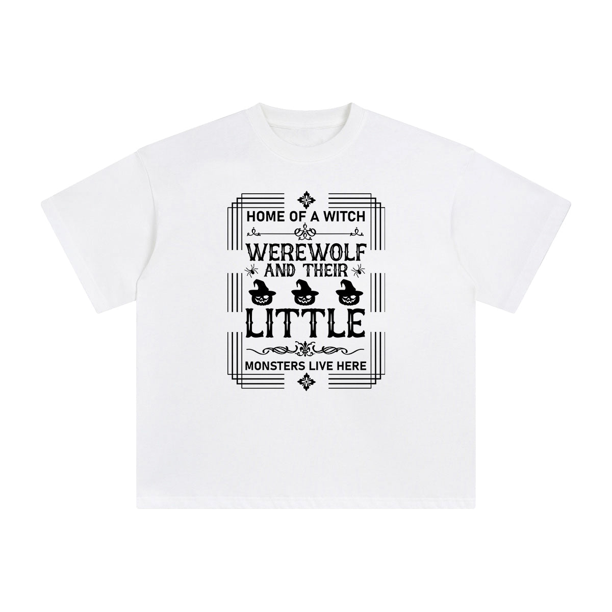 Witch Werewolf Slogan Aesthetic Graphic Tee-INNBLAC Fashion Apparel