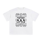 Witch Werewolf Slogan Aesthetic Graphic Tee-INNBLAC Fashion Apparel