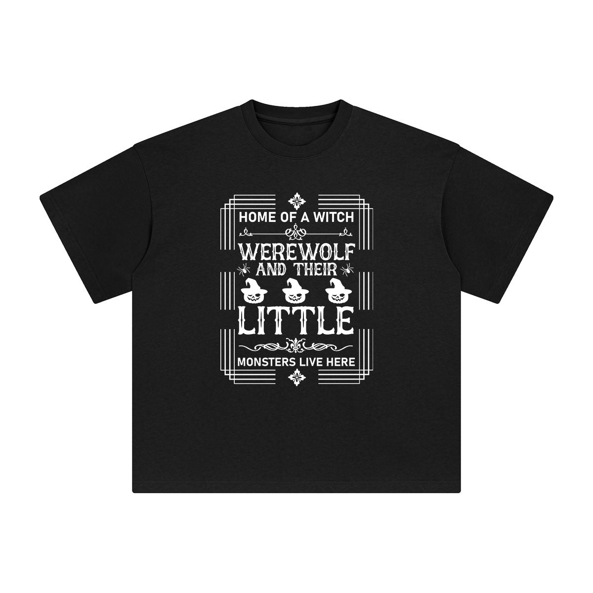 Witch Werewolf Slogan Aesthetic Graphic Tee-INNBLAC Fashion Apparel