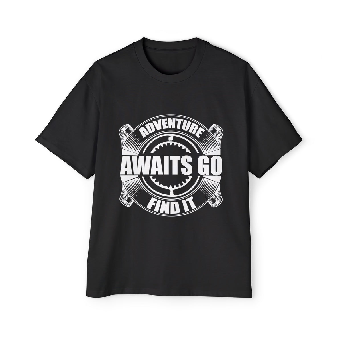 ADVENTURE AWAITS GO FIND IT Graphic Tee-INNBLAC Fashion Apparel