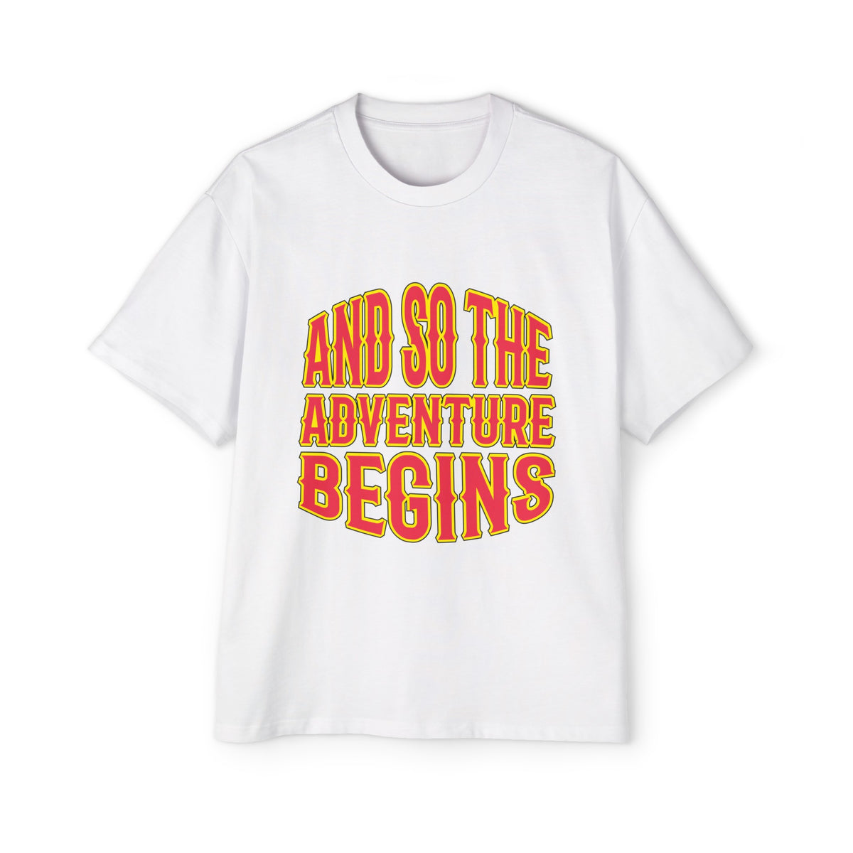 AND SO THE ADVENTURE BEGINS Graphic Tee-INNBLAC Fashion Apparel