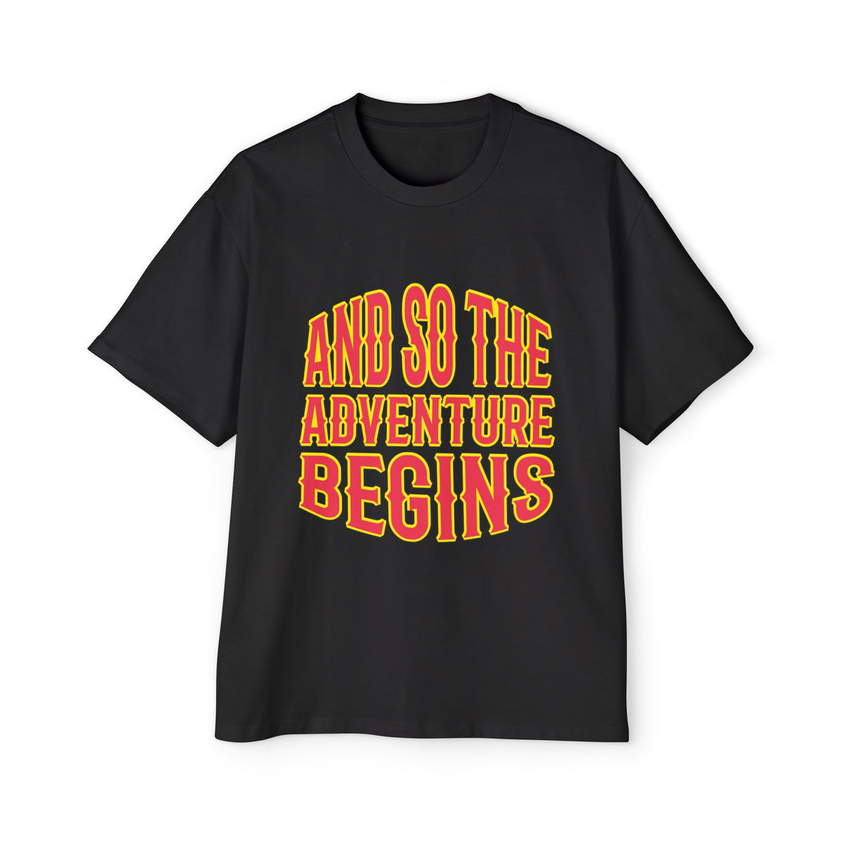 AND SO THE ADVENTURE BEGINS Graphic Tee-INNBLAC Fashion Apparel