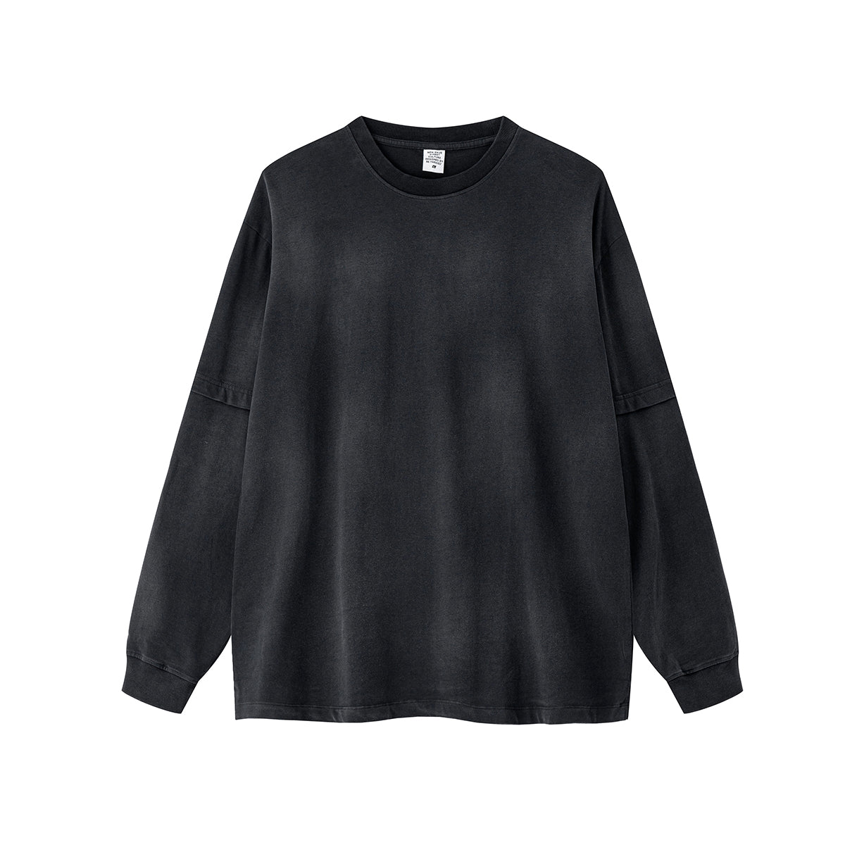 Acid Wash Distressed Sweatshirt-INNBLAC Fashion Apparel