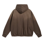 Women's Acid Wash Elastic Hem Hoodie-INNBLAC Fashion Apparel