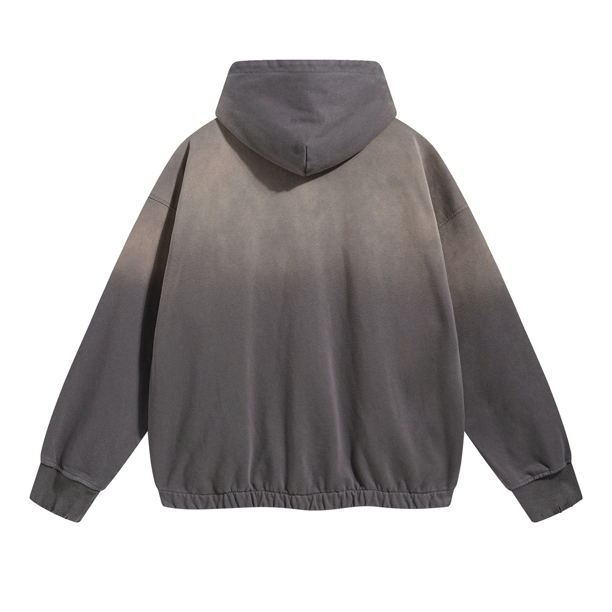 Women's Acid Wash Elastic Hem Hoodie-INNBLAC Fashion Apparel