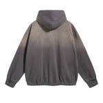 Women's Acid Wash Elastic Hem Hoodie-INNBLAC Fashion Apparel