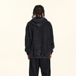 Acid Wash Faded Oversized Hoodie-INNBLAC Fashion Apparel