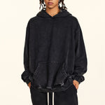 Acid Wash Faded Oversized Hoodie-INNBLAC Fashion Apparel