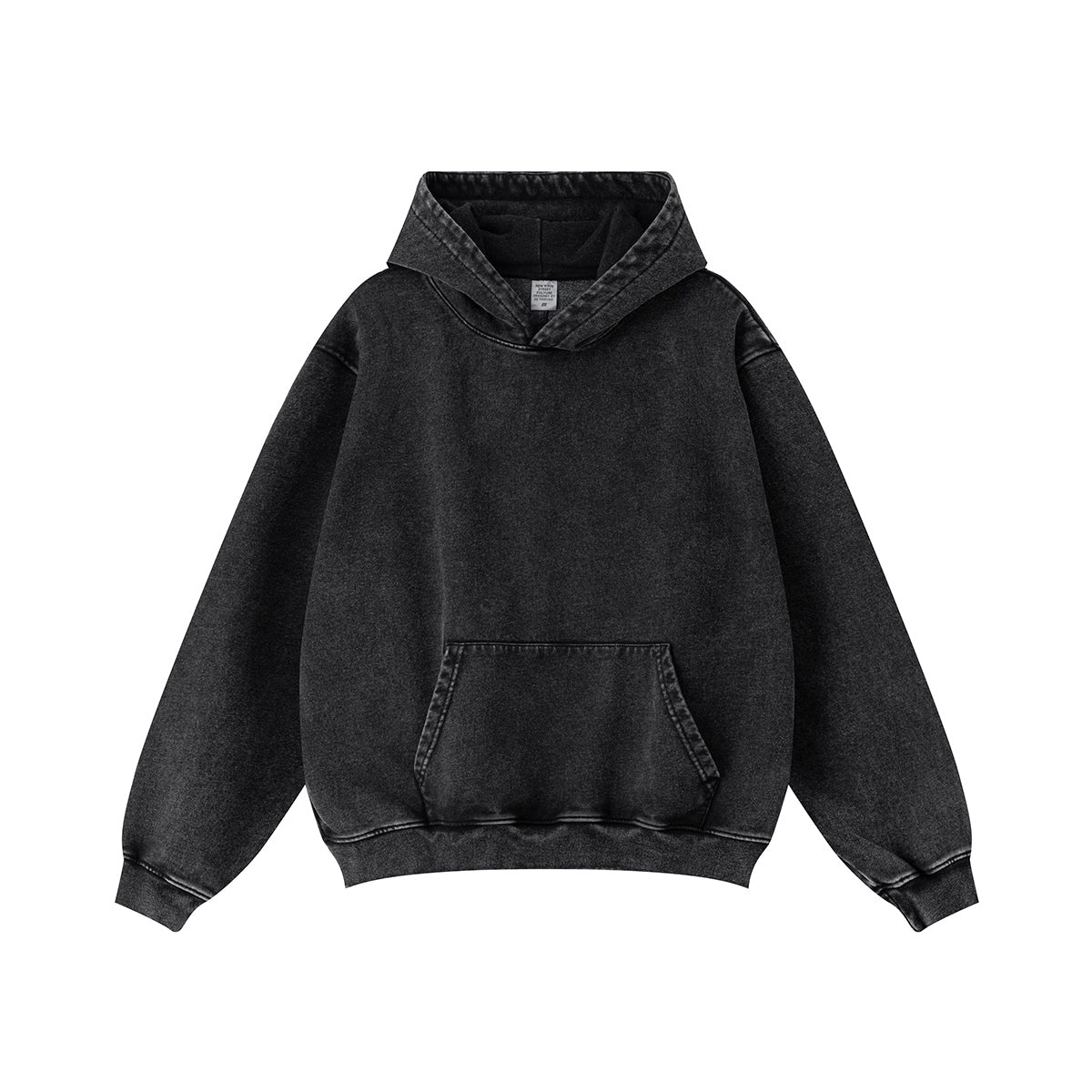 Acid Wash Faded Oversized Hoodie-INNBLAC Fashion Apparel