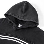 Acid Wash Thick Contrast Stitch Hoodie-INNBLAC Fashion Apparel