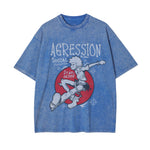 Agression Street Punk Graphic Tee-INNBLAC Fashion Apparel