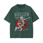 Agression Street Punk Graphic Tee-INNBLAC Fashion Apparel