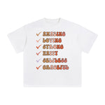 Amazing Loving Strong Happy Selfless Graceful Graphic Tee-INNBLAC Fashion Apparel