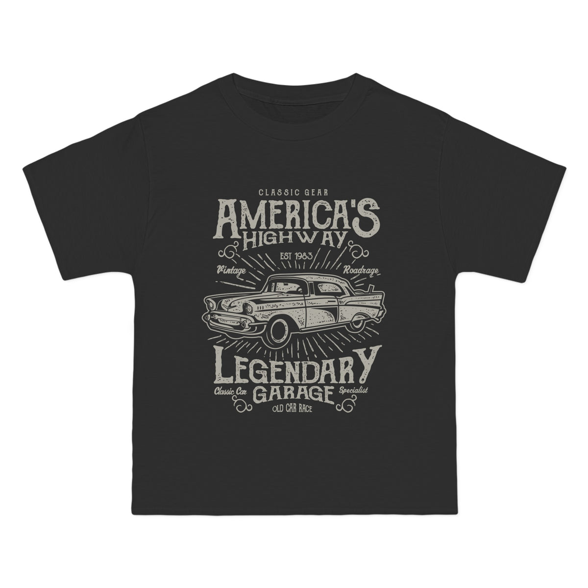 America's Highway Retro Graphic Tee-INNBLAC Fashion Apparel