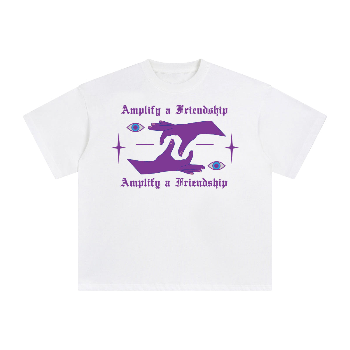Amplify a Friendship Abstract Graphic Tee-INNBLAC Fashion Apparel