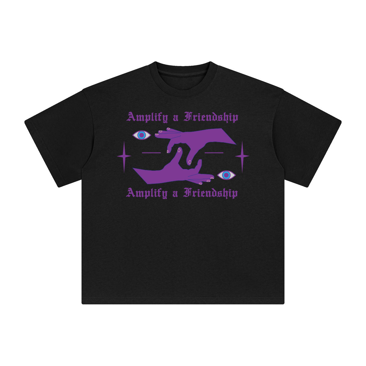Amplify a Friendship Abstract Graphic Tee-INNBLAC Fashion Apparel